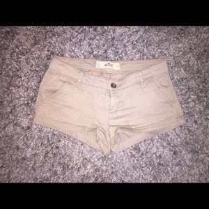 Khaki Hollister Shorts